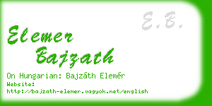 elemer bajzath business card